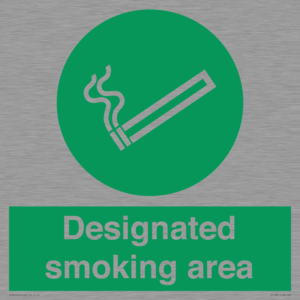 Designated smoking area